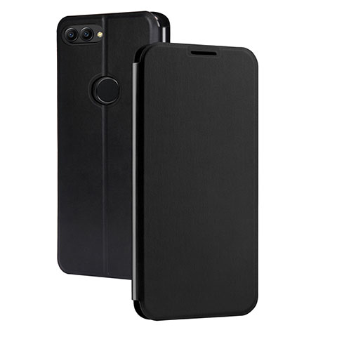 Funda de Cuero Cartera con Soporte para Huawei P Smart Negro