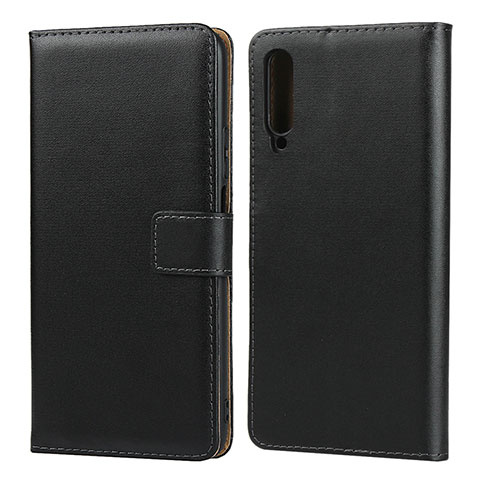 Funda de Cuero Cartera con Soporte para Huawei P Smart Pro (2019) Negro