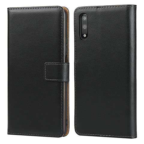 Funda de Cuero Cartera con Soporte para Huawei Y9 Prime (2019) Negro