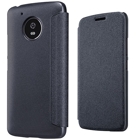 Funda de Cuero Cartera con Soporte para Motorola Moto G5 Negro