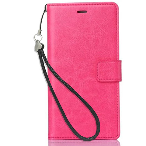 Funda de Cuero Cartera con Soporte para Nokia 3.1 Plus Rosa Roja