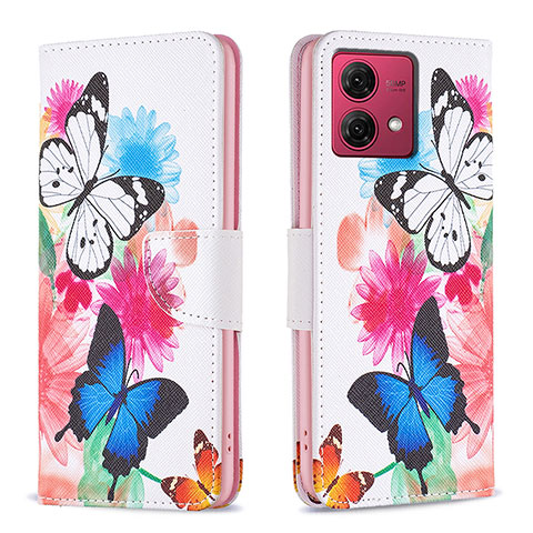 Funda de Cuero Cartera con Soporte Patron de Moda Carcasa B01F para Motorola Moto G84 5G Vistoso