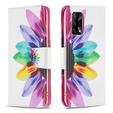 Funda de Cuero Cartera con Soporte Patron de Moda Carcasa B01F para Oppo A74 4G Multicolor