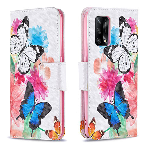 Funda de Cuero Cartera con Soporte Patron de Moda Carcasa B01F para Oppo A74 4G Vistoso