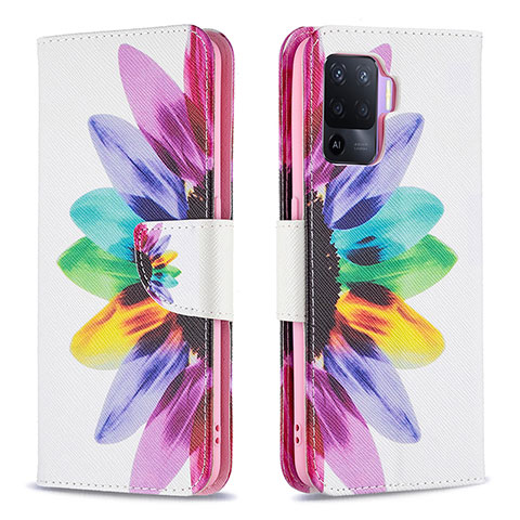 Funda de Cuero Cartera con Soporte Patron de Moda Carcasa B01F para Oppo A94 4G Multicolor