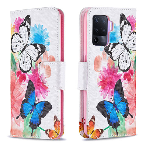 Funda de Cuero Cartera con Soporte Patron de Moda Carcasa B01F para Oppo A94 4G Vistoso