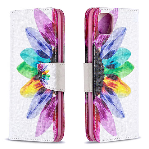 Funda de Cuero Cartera con Soporte Patron de Moda Carcasa B01F para Realme C20A Multicolor