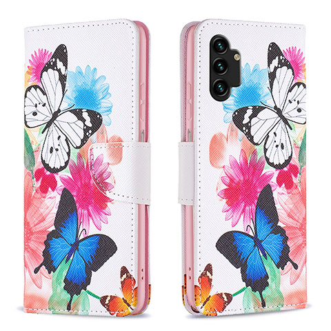 Funda de Cuero Cartera con Soporte Patron de Moda Carcasa B01F para Samsung Galaxy A13 4G Vistoso