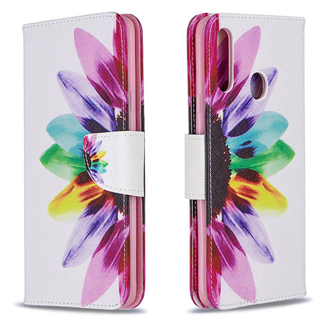 Funda de Cuero Cartera con Soporte Patron de Moda Carcasa B01F para Samsung Galaxy A20s Multicolor