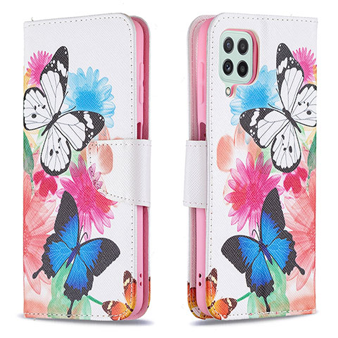 Funda de Cuero Cartera con Soporte Patron de Moda Carcasa B01F para Samsung Galaxy A22 4G Vistoso