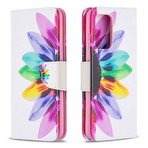 Funda de Cuero Cartera con Soporte Patron de Moda Carcasa B01F para Samsung Galaxy A52 4G Multicolor