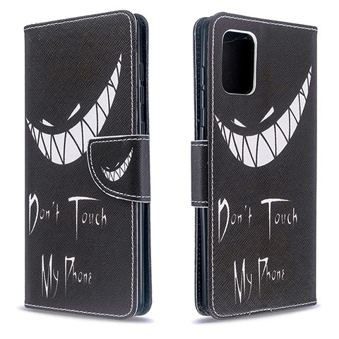 Funda de Cuero Cartera con Soporte Patron de Moda Carcasa B01F para Samsung Galaxy A71 5G Negro