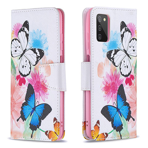 Funda de Cuero Cartera con Soporte Patron de Moda Carcasa B01F para Samsung Galaxy F02S SM-E025F Vistoso