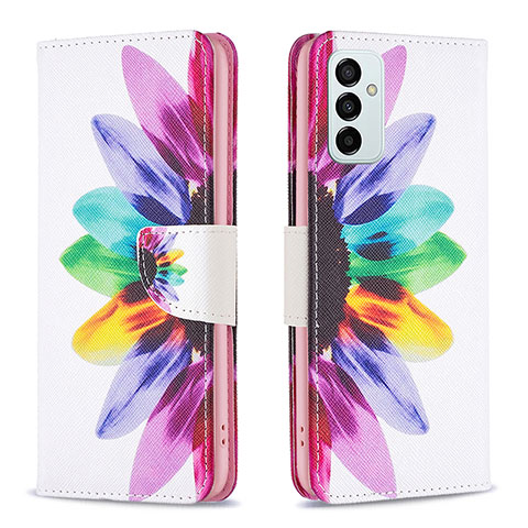 Funda de Cuero Cartera con Soporte Patron de Moda Carcasa B01F para Samsung Galaxy F23 5G Multicolor