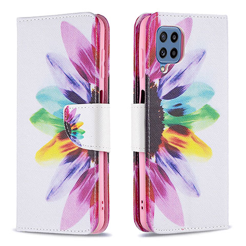 Funda de Cuero Cartera con Soporte Patron de Moda Carcasa B01F para Samsung Galaxy M32 4G Multicolor