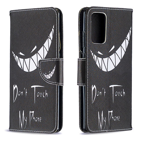 Funda de Cuero Cartera con Soporte Patron de Moda Carcasa B01F para Samsung Galaxy Note 20 5G Negro