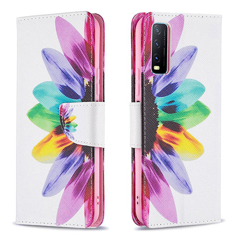 Funda de Cuero Cartera con Soporte Patron de Moda Carcasa B01F para Vivo Y11s Multicolor