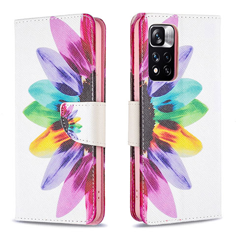 Funda de Cuero Cartera con Soporte Patron de Moda Carcasa B01F para Xiaomi Poco X4 NFC Multicolor