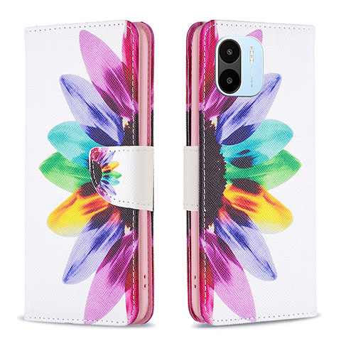 Funda de Cuero Cartera con Soporte Patron de Moda Carcasa B01F para Xiaomi Redmi A2 Multicolor