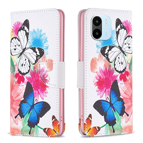 Funda de Cuero Cartera con Soporte Patron de Moda Carcasa B01F para Xiaomi Redmi A2 Plus Vistoso