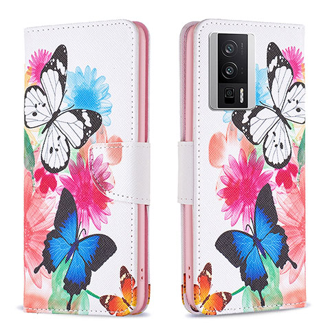 Funda de Cuero Cartera con Soporte Patron de Moda Carcasa B01F para Xiaomi Redmi K60 Pro 5G Vistoso