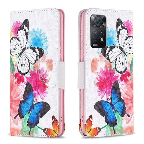 Funda de Cuero Cartera con Soporte Patron de Moda Carcasa B01F para Xiaomi Redmi Note 11 Pro 4G Vistoso