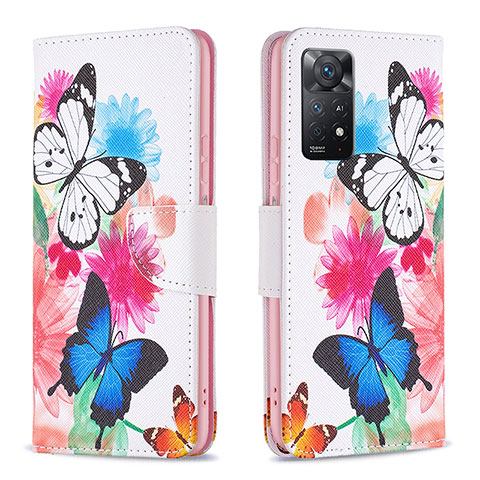 Funda de Cuero Cartera con Soporte Patron de Moda Carcasa B01F para Xiaomi Redmi Note 11 Pro 5G Vistoso