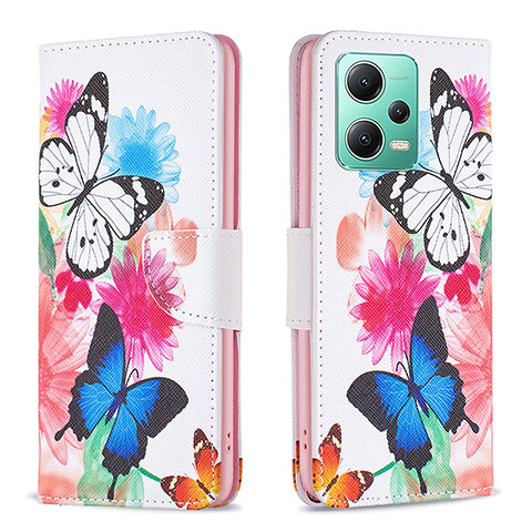 Funda de Cuero Cartera con Soporte Patron de Moda Carcasa B01F para Xiaomi Redmi Note 12 5G Vistoso