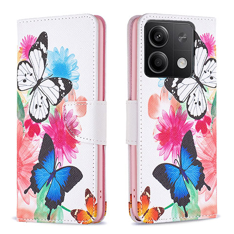 Funda de Cuero Cartera con Soporte Patron de Moda Carcasa B01F para Xiaomi Redmi Note 13 5G Vistoso