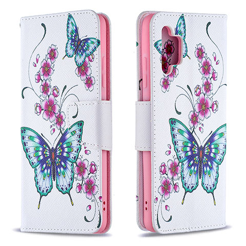 Funda de Cuero Cartera con Soporte Patron de Moda Carcasa B03F para Samsung Galaxy A32 4G Vistoso