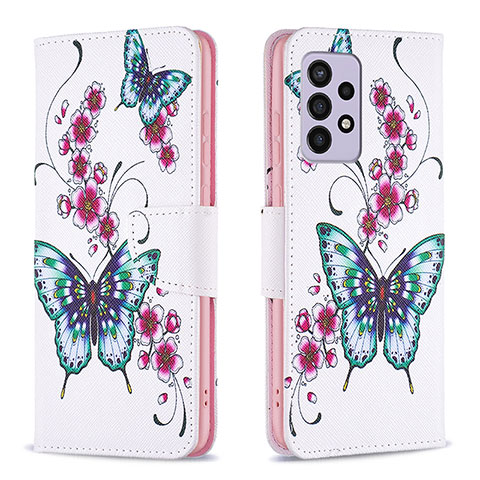 Funda de Cuero Cartera con Soporte Patron de Moda Carcasa B03F para Samsung Galaxy A33 5G Vistoso