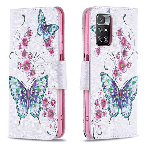 Funda de Cuero Cartera con Soporte Patron de Moda Carcasa B03F para Xiaomi Redmi Note 11 4G (2021) Vistoso