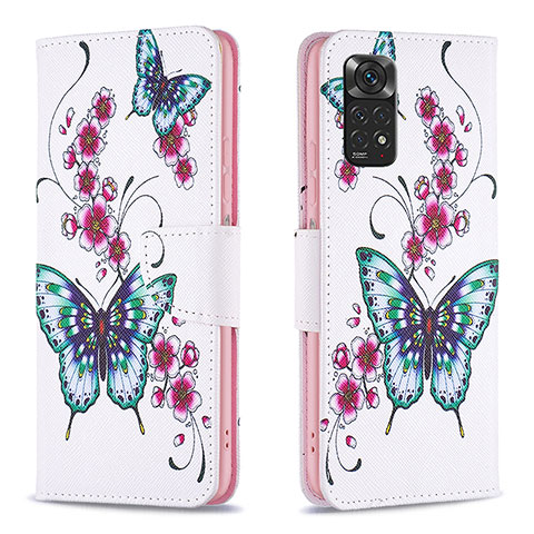 Funda de Cuero Cartera con Soporte Patron de Moda Carcasa B03F para Xiaomi Redmi Note 11 4G (2022) Vistoso