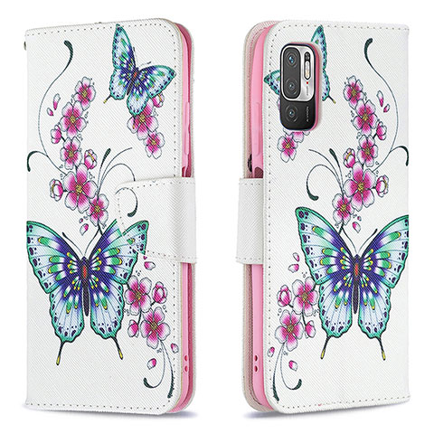 Funda de Cuero Cartera con Soporte Patron de Moda Carcasa B03F para Xiaomi Redmi Note 11 SE 5G Vistoso