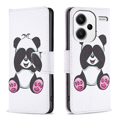 Funda de Cuero Cartera con Soporte Patron de Moda Carcasa B03F para Xiaomi Redmi Note 13 Pro+ Plus 5G Multicolor