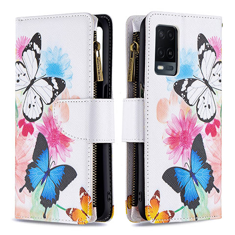 Funda de Cuero Cartera con Soporte Patron de Moda Carcasa B04F para Oppo A54 4G Vistoso