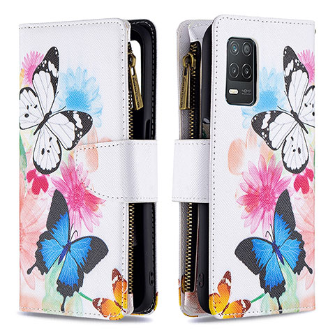 Funda de Cuero Cartera con Soporte Patron de Moda Carcasa B04F para Realme 8s 5G Vistoso