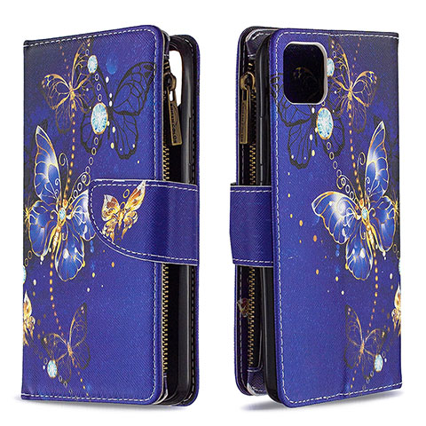 Funda de Cuero Cartera con Soporte Patron de Moda Carcasa B04F para Realme Narzo 50i Azul Real