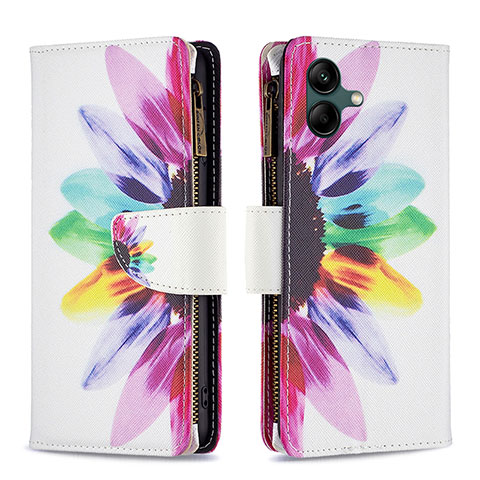 Funda de Cuero Cartera con Soporte Patron de Moda Carcasa B04F para Samsung Galaxy A04 4G Multicolor