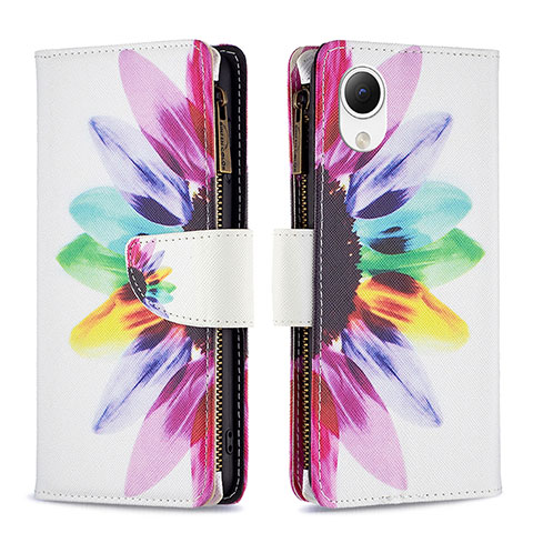 Funda de Cuero Cartera con Soporte Patron de Moda Carcasa B04F para Samsung Galaxy A23 5G SC-56C Multicolor