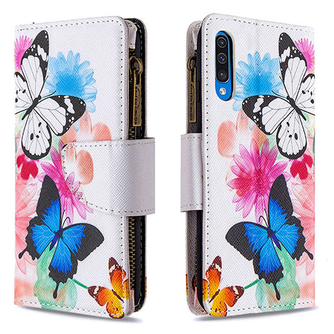 Funda de Cuero Cartera con Soporte Patron de Moda Carcasa B04F para Samsung Galaxy A30S Vistoso