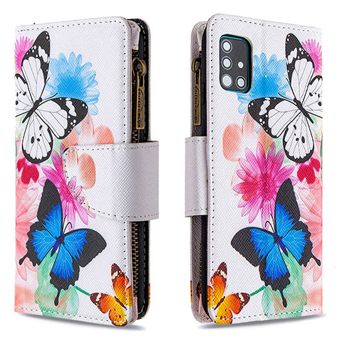 Funda de Cuero Cartera con Soporte Patron de Moda Carcasa B04F para Samsung Galaxy A51 4G Vistoso