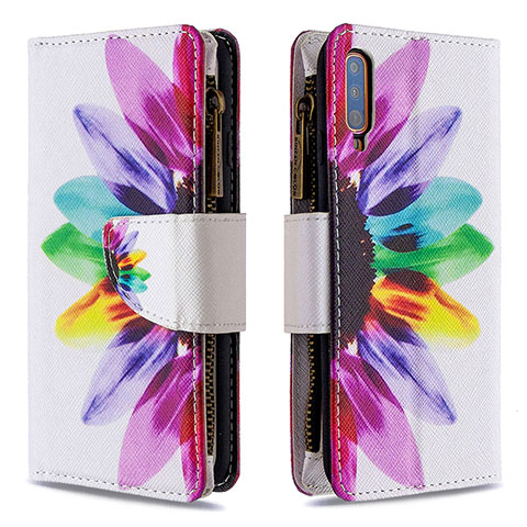 Funda de Cuero Cartera con Soporte Patron de Moda Carcasa B04F para Samsung Galaxy A70S Multicolor