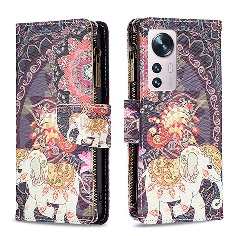 Funda de Cuero Cartera con Soporte Patron de Moda Carcasa B04F para Xiaomi Mi 12X 5G Multicolor