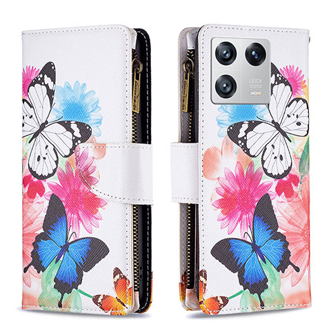 Funda de Cuero Cartera con Soporte Patron de Moda Carcasa B04F para Xiaomi Mi 13 5G Vistoso