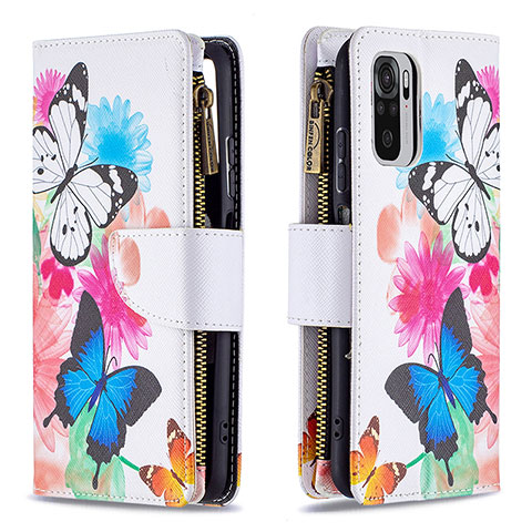 Funda de Cuero Cartera con Soporte Patron de Moda Carcasa B04F para Xiaomi Redmi Note 10S 4G Vistoso