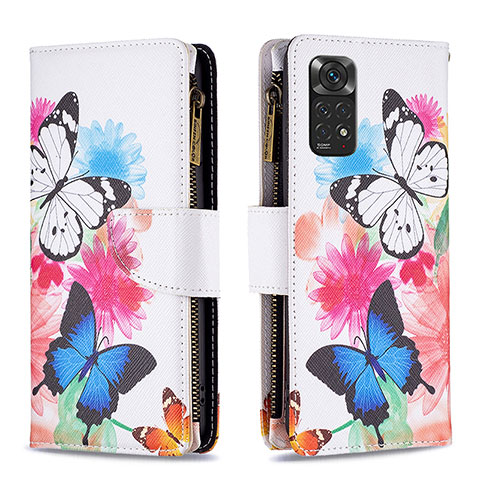 Funda de Cuero Cartera con Soporte Patron de Moda Carcasa B04F para Xiaomi Redmi Note 11 4G (2022) Vistoso