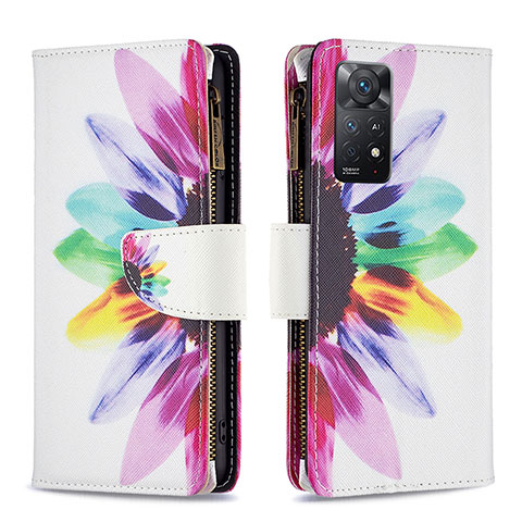 Funda de Cuero Cartera con Soporte Patron de Moda Carcasa B04F para Xiaomi Redmi Note 11 Pro 4G Multicolor