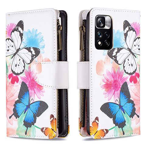 Funda de Cuero Cartera con Soporte Patron de Moda Carcasa B04F para Xiaomi Redmi Note 11 Pro+ Plus 5G Vistoso