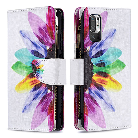 Funda de Cuero Cartera con Soporte Patron de Moda Carcasa B04F para Xiaomi Redmi Note 11 SE 5G Multicolor